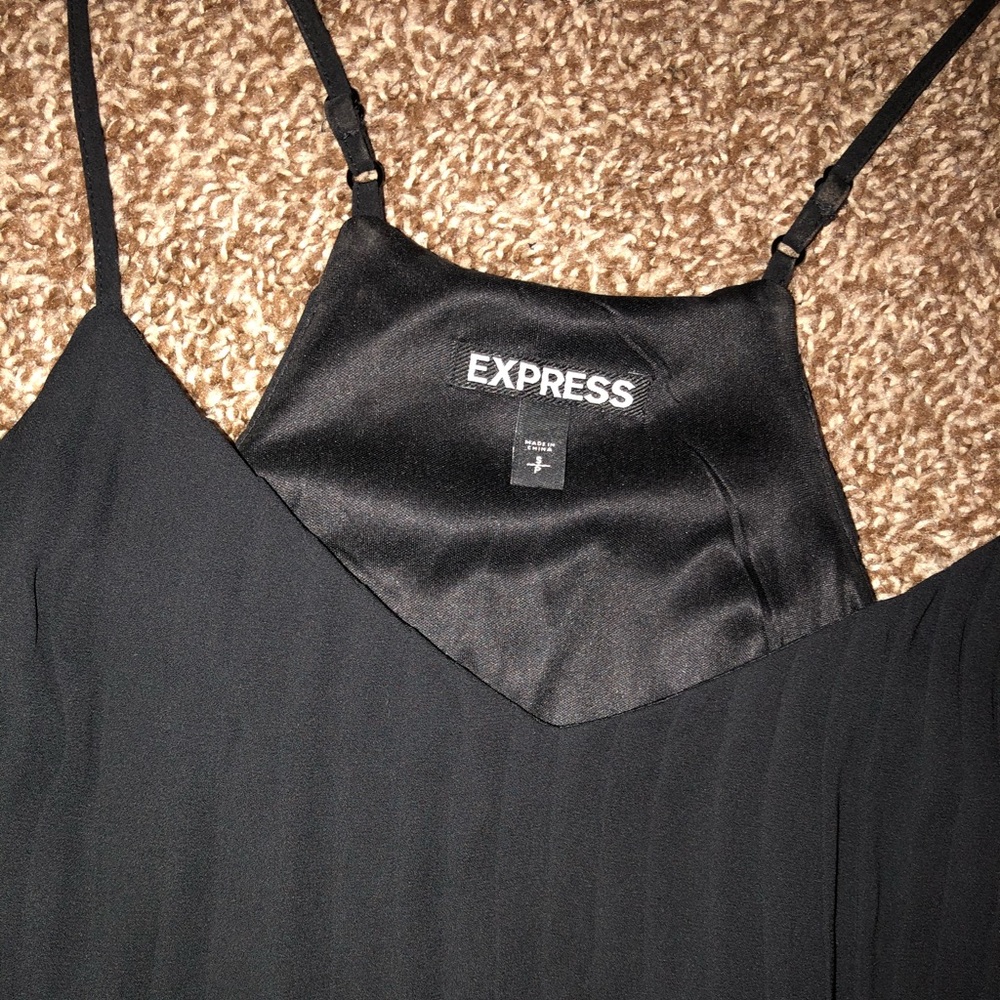 Express pleated, flowy tank, Sz Sm